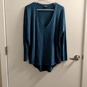 Express high-low long sleeved shirt